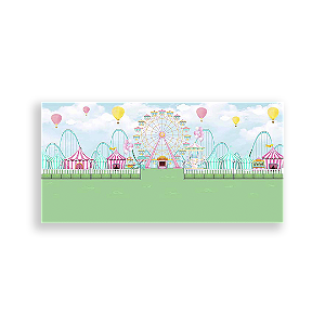 Painel Retangular - Parque De Diversões - Sublimado 3D