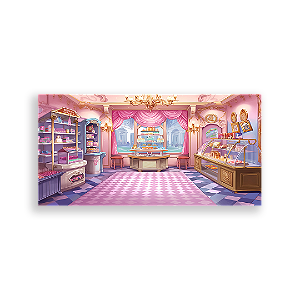 Painel Retangular - Patisserie - Sublimado 3D