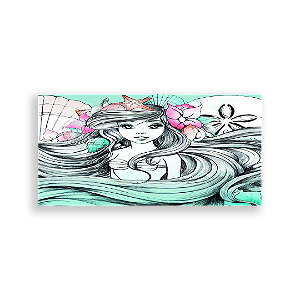 Painel Retangular - Pequena Sereia - Sublimado 3D