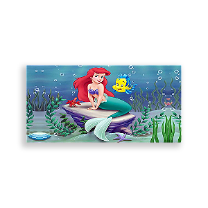 Painel Retangular - Pequena Sereia - Sublimado 3D