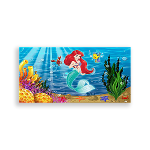 Painel Retangular - Pequena Sereia - Sublimado 3D