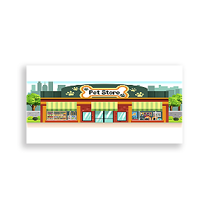 Painel Retangular - Petshop - Sublimado 3D