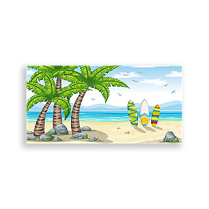 Painel Retangular - Praia - Sublimado 3D