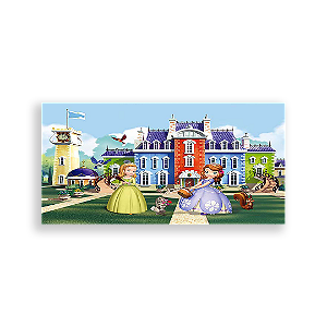 Painel Retangular - Princesa Sofia - Sublimado 3D
