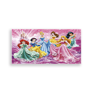 Painel Retangular - Princesas Disney - Sublimado 3D