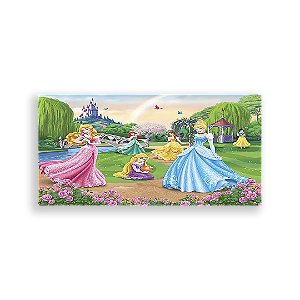 Painel Retangular - Princesas Disney - Sublimado 3D