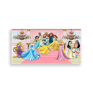Painel Retangular - Princesas Disney - Sublimado 3D