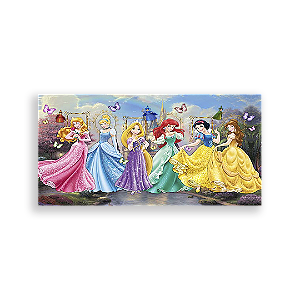 Painel Retangular - Princesas Disney - Sublimado 3D