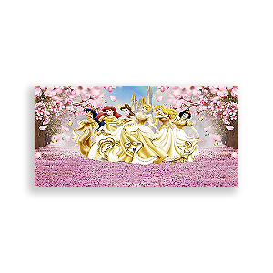 Painel Retangular - Princesas Disney - Sublimado 3D