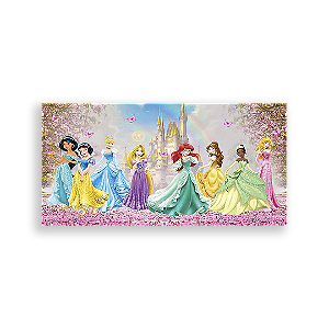 Painel Retangular - Princesas Disney - Sublimado 3D