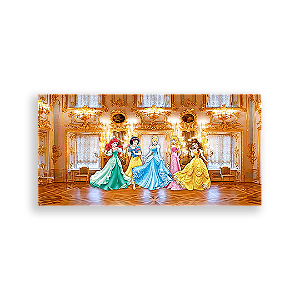 Painel Retangular - Princesas Disney - Sublimado 3D