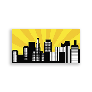 Painel Retangular - Prédios - Sublimado 3D