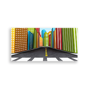 Painel Retangular - Prédios - Sublimado 3D