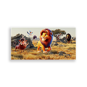 Painel Retangular - Rei Leao - Sublimado 3D