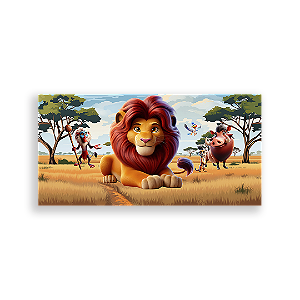Painel Retangular - Rei Leao - Sublimado 3D