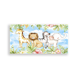 Painel Retangular - Safari Rosa - Sublimado 3D