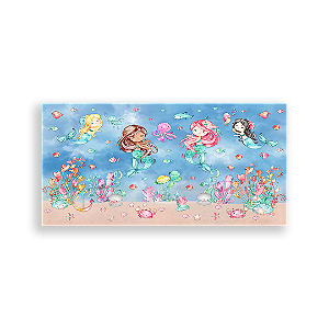 Painel Retangular - Sereias - Sublimado 3D