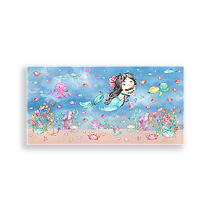 Painel Retangular - Sereias - Sublimado 3D