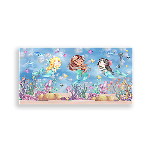 Painel Retangular - Sereias - Sublimado 3D