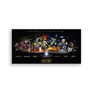 Painel Retangular - Star Wars - Sublimado 3D