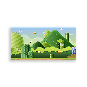 Painel Retangular - Super Mario - Sublimado 3D