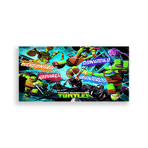 Painel Retangular - Tartarugas Ninja - Sublimado 3D