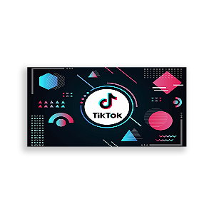 Painel Retangular - Tik Tok - Sublimado 3D