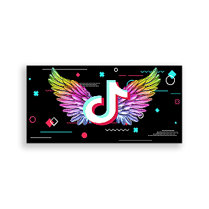 Painel Retangular - Tik Tok - Sublimado 3D