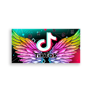 Painel Retangular - Tik Tok - Sublimado 3D