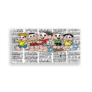 Capa Painel Retangular Sublimado - Turma Da Mônica