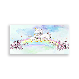 Painel Retangular - Unicórnio - Sublimado 3D