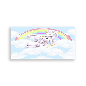 Painel Retangular - Unicórnio - Sublimado 3D