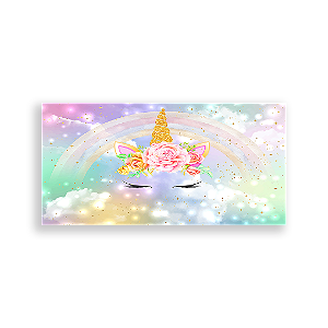 Painel Retangular - Unicórnio - Sublimado 3D