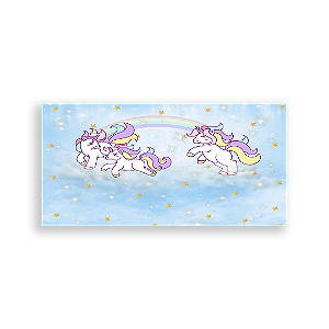 Painel Retangular - Unicórnio - Sublimado 3D
