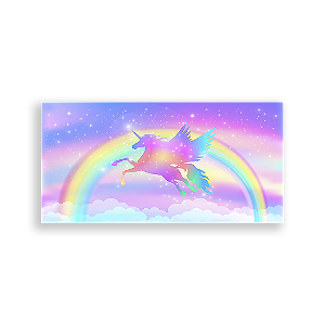 Painel Retangular - Unicórnio - Sublimado 3D