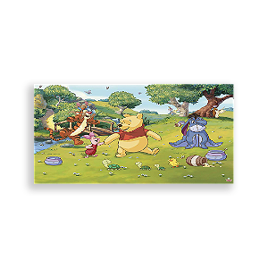 Painel Retangular - Ursinho Pooh - Sublimado 3D