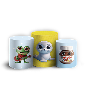 Trio Cilindro - Luccas Neto - Sublimado 3D