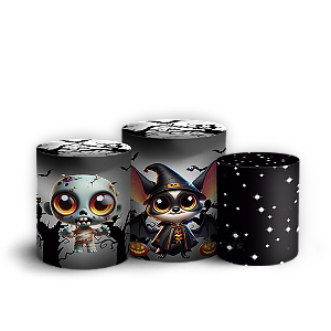 Trio Cilindro - Dia Das Bruxas Halloween - Sublimado 3D