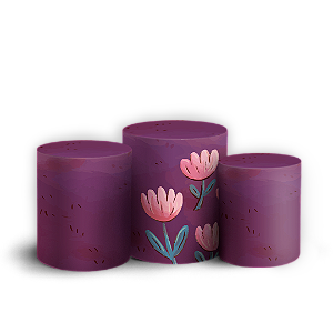 Trio Cilindro - Encantado - Sublimado 3D