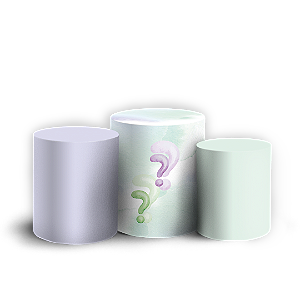 Trio Cilindro - Revelação - Sublimado 3D