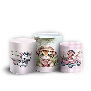 Trio Cilindro - Safari - Sublimado 3D