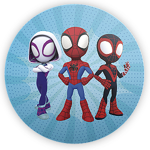 Painel Redondo - Homem Aranha Miles Morales - Sublimado 3D