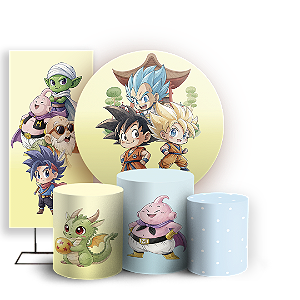 KIT Redondo Trio e Faixa - Dragon Ball - Sublimado 3D