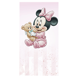 Faixa Lateral - Minnie Baby Rosa - Sublimado 3D