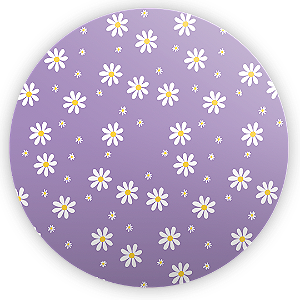 Mini Painel - Flor Margarida - Sublimado 3D