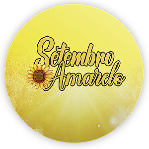 Painel Redondo - Setembro Amarelo - Sublimado 3D