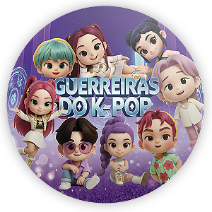 Painel Redondo - Guerreiras Do K Pop - Sublimado 3D