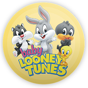 Painel Redondo - Baby Looney Tunes - Sublimado 3D