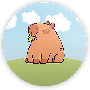 Painel Redondo - Capivara - Sublimado 3D