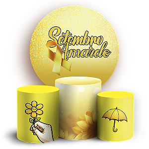 KIT Redondo e Trio - Setembro Amarelo - Sublimado 3D